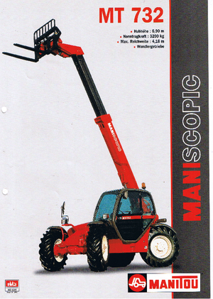 Telehandlers Manitou MT 732