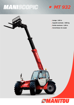 Telehandlers Manitou MT 932 Evolution