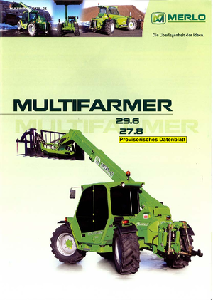 Telehandlers Merlo Multifarmer 29.6