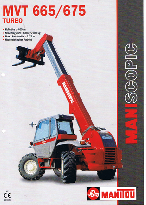 Telehandlers Manitou MVT 665 T
