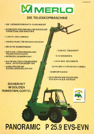 Telehandlers Merlo P 25.9 EVS