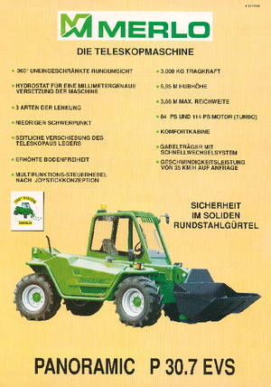 Telehandlers Merlo P 30.7 EVS
