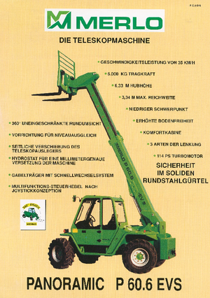 Teleskopik yükleyiciler Merlo P 60.6 EVS