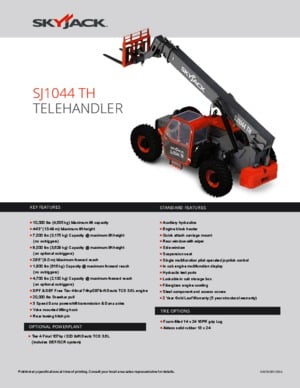 Telehandlers Skyjack SJ1044 TH