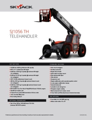 Telehandlers Skyjack SJ1056 TH