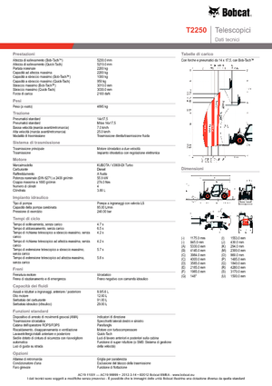 Telehandlers Bobcat T 2250