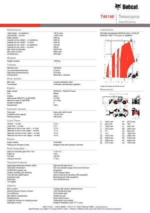 Telehandlers Bobcat T 40140