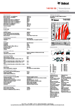 Telehandlers Bobcat T40180 IIIB
