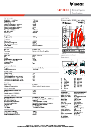 Teleskopik yükleyiciler Bobcat T40180 IIIB