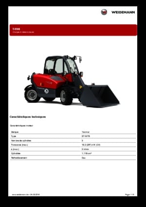 Teleskopik yükleyiciler Weidemann T4108