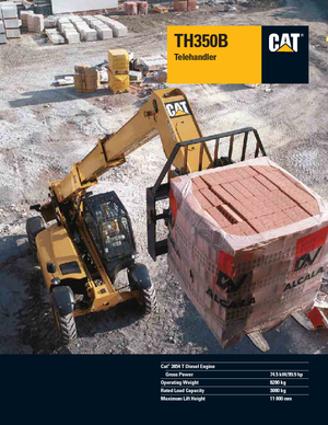 Telehandlers Caterpillar TH350B