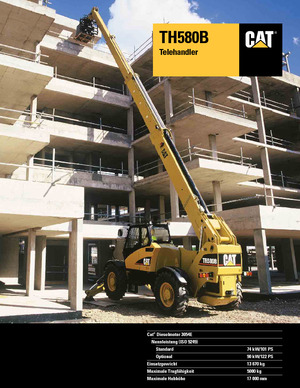 Teleskopik yükleyiciler Caterpillar TH 580 B