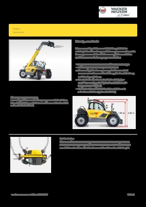 Telehandlers Wacker Neuson TH627