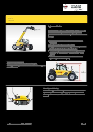 Telehandlers Wacker Neuson TH627