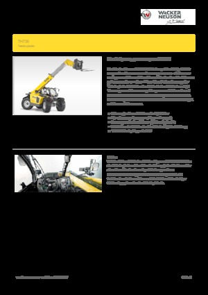 Teleskopik yükleyiciler Wacker Neuson TH735