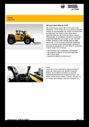 Teleskopik yükleyiciler Wacker Neuson TH744