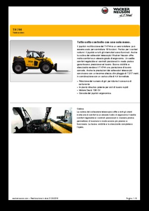 Telehandlers Wacker Neuson TH744
