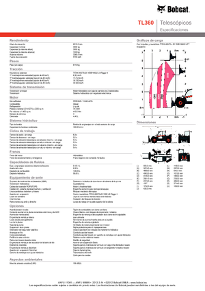 Telehandlers Bobcat TL 360