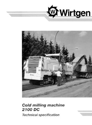 Yol kesiciler Wirtgen 2100 DC
