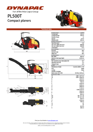 Yol kesiciler Dynapac PL 500 T