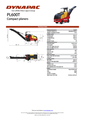 Yol kesiciler Dynapac PL 600 T