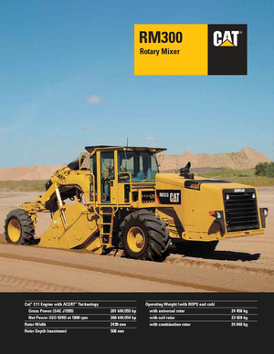 Yol-soğuk geri dönüşüm makinesi Caterpillar RM300