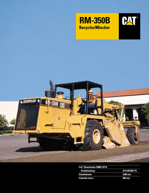 Yol-soğuk geri dönüşüm makinesi Caterpillar RM 350 B
