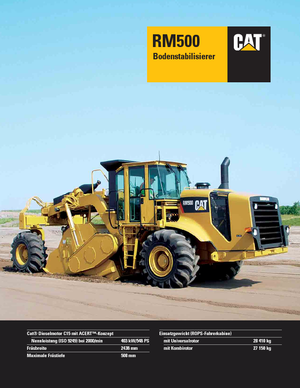 Road Recycling Machines/-Cold Recyclers Caterpillar RM500 