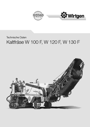 Cold Milling Machines Wirtgen W 100 F
