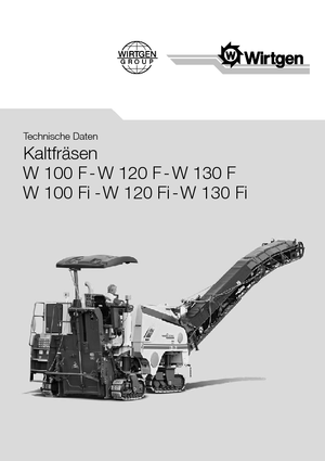 Cold Milling Machines Wirtgen W 100 Fi
