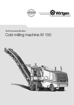 Cold Milling Machines Wirtgen W 100