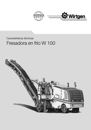 Cold Milling Machines Wirtgen W 100