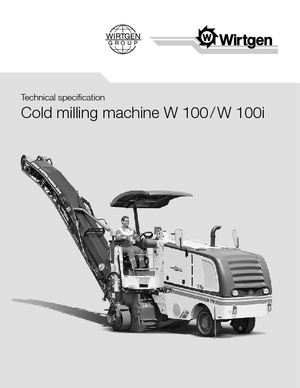 Cold Milling Machines Wirtgen W 100