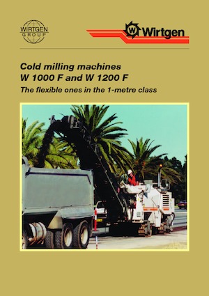 Cold Milling Machines Wirtgen W 1000 F