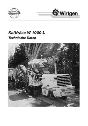Yol kesiciler Wirtgen W 1000 L