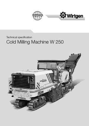 Cold Milling Machines Wirtgen W 250