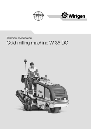 Cold Milling Machines Wirtgen W 35 DC