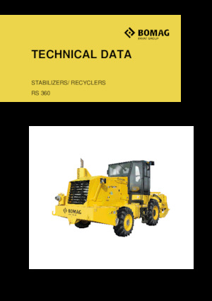 Road Recycling Machines/-Cold Recyclers Bomag RS 360