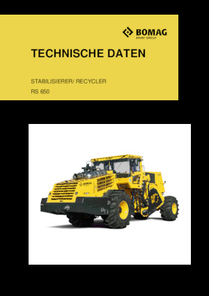 Road Recycling Machines/-Cold Recyclers Bomag RS 650