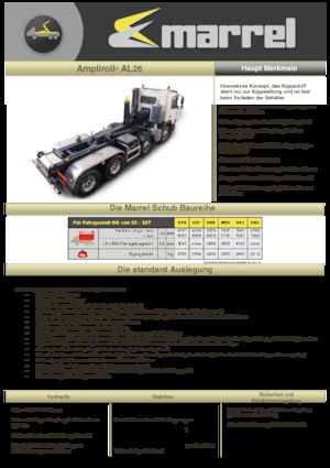 Roll-off Tippers Marrel AL 26 DIN 58 B