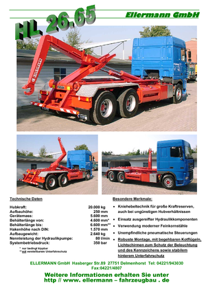 Roll-off Tippers Ellermann HL 26.65