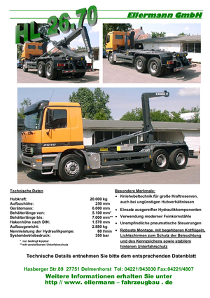 Roll-off Tippers Ellermann HL 26.70