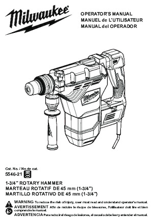 Rotary Hammers Milwaukee 5546-21