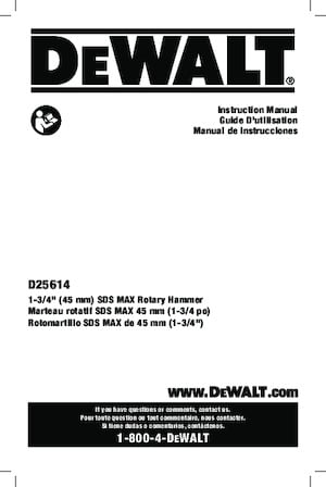 Döner Çekiçler DEWALT D25614K