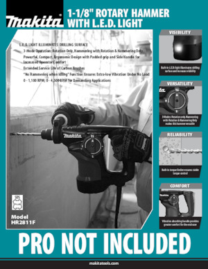 Rotary Hammers Makita HR2811F