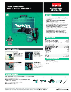 Rotary Hammers Makita HR3001CK