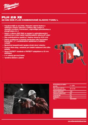 Rotary Hammers Milwaukee PLH 28 XE