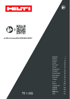 Döner Çekiçler Hilti TE 1