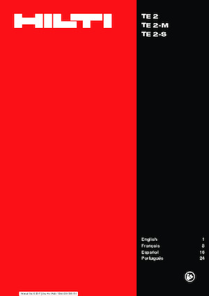 Döner Çekiçler Hilti TE 2