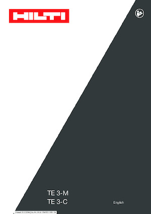 Döner Çekiçler Hilti TE 3-C